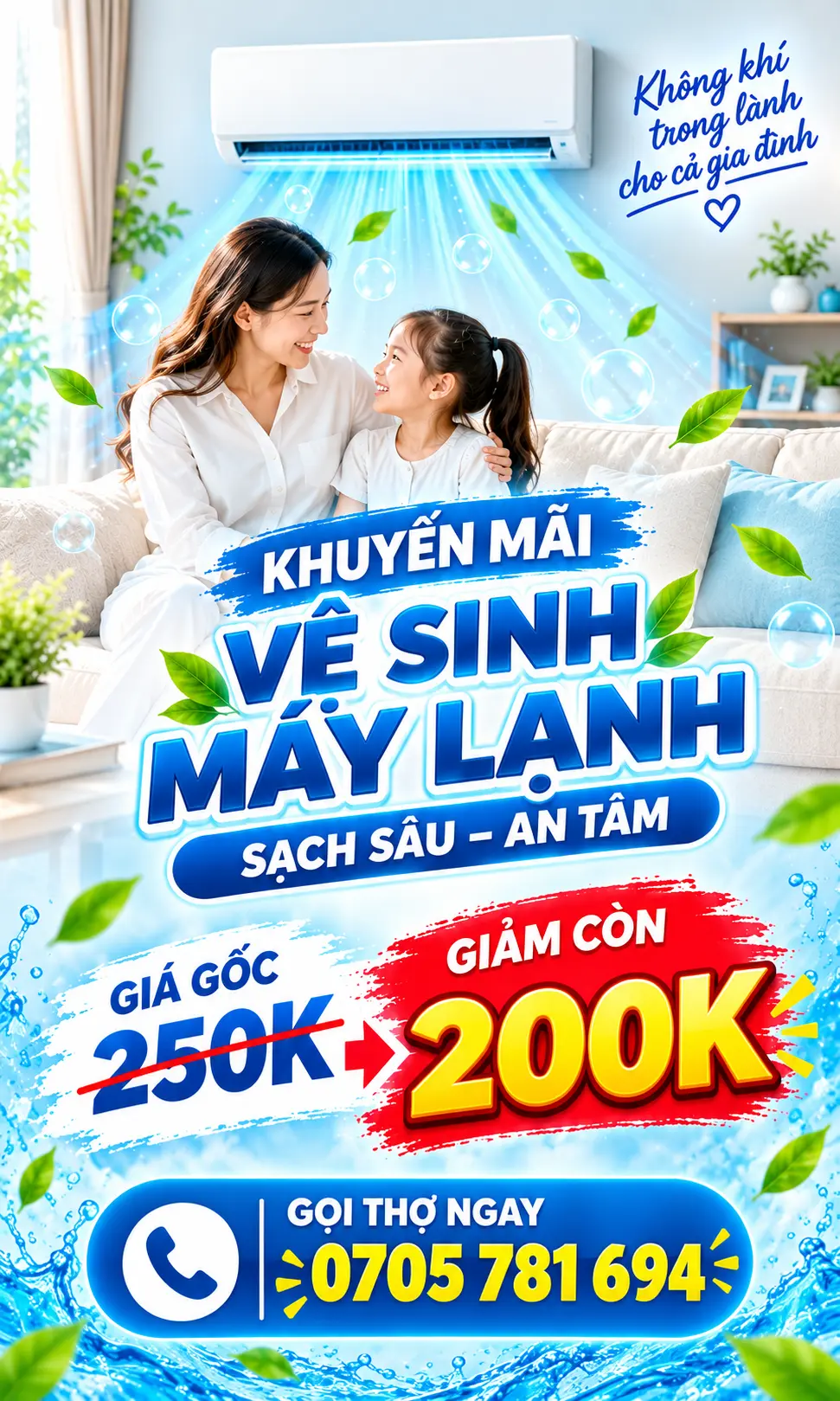 Bảng giá vệ sinh máy lạnh
